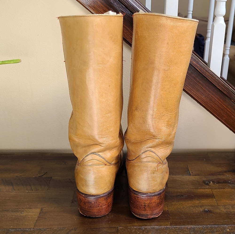 Vintage Frye Campus Boots 14L Banana - Picture 4 of 16